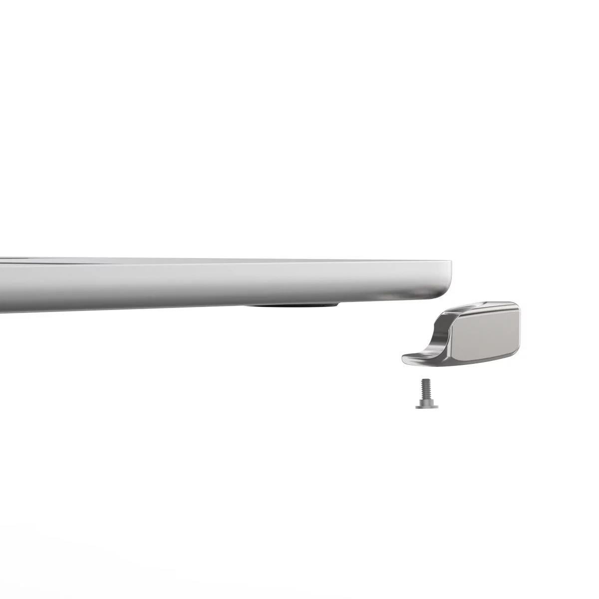 Ledge Adapter for MacBook Air 13-inch (M2/M3/M4/M5) with Keyed Cable Lock (Corner Lock) - Silver