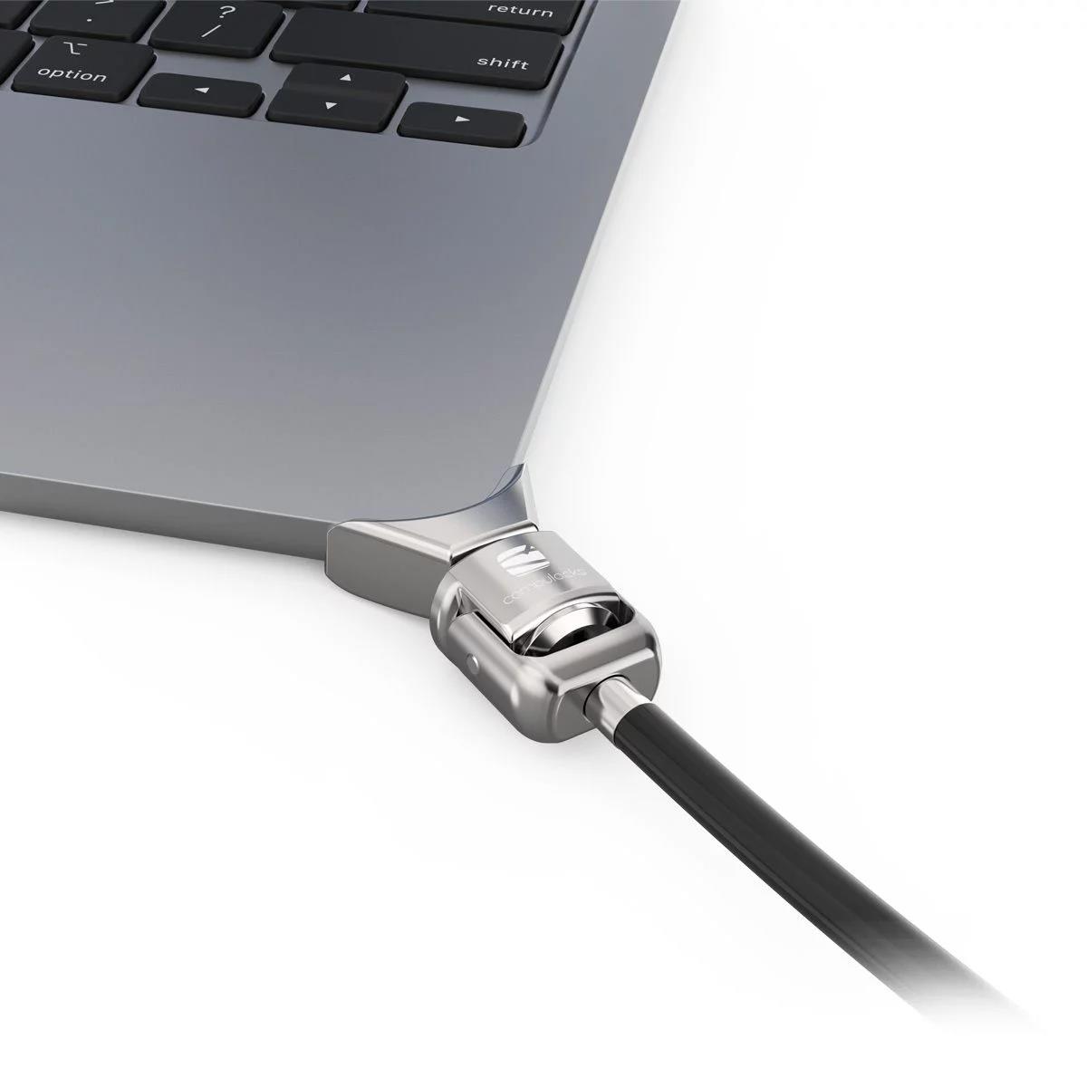 Ledge Adapter for MacBook Air 13-inch (M2/M3/M4/M5) with Keyed Cable Lock (Corner Lock) - Silver