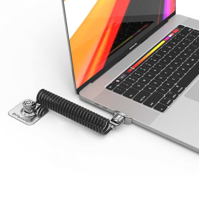 Dual Head Coiled Cable Keyed Lock