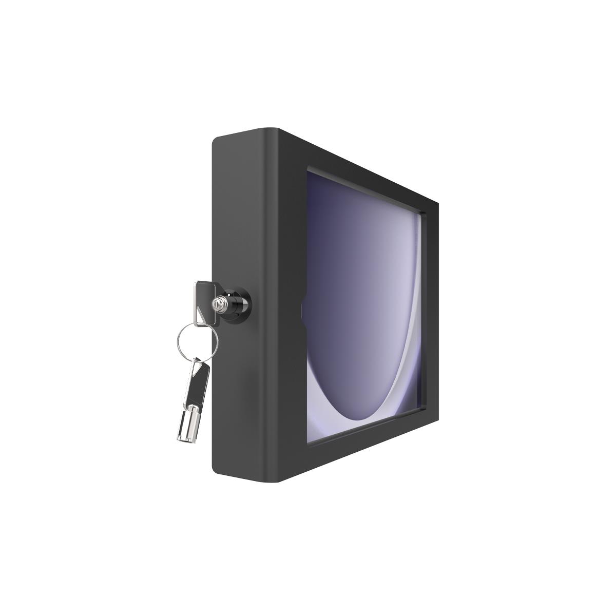 Galaxy Tab A9 Apex Enclosure Wall Mount - Black (locked with a key)