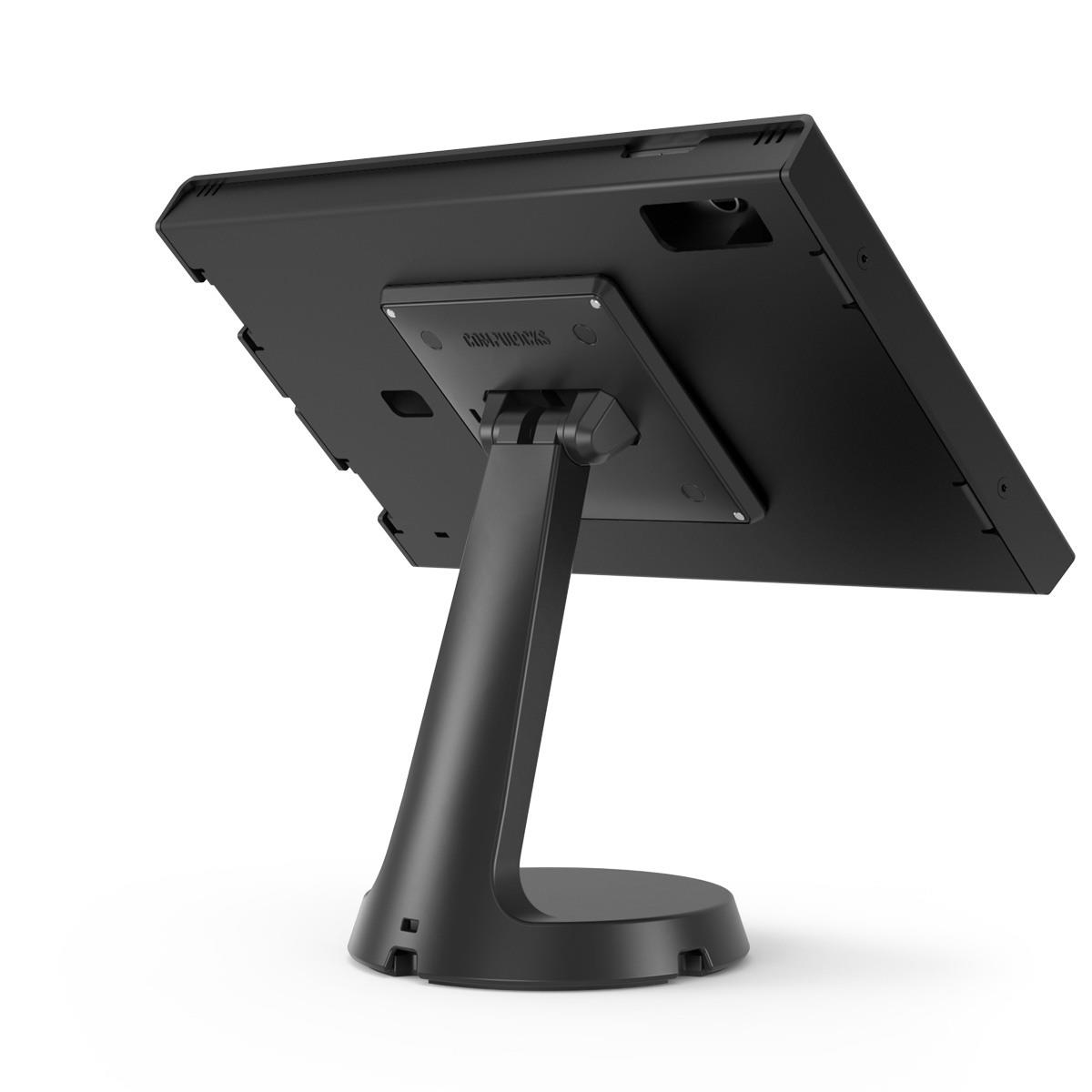 iPad 10.9in 10th Gen, VESA Mast Counter Stand + Swell Secured Enclosure Wall Mount - Black