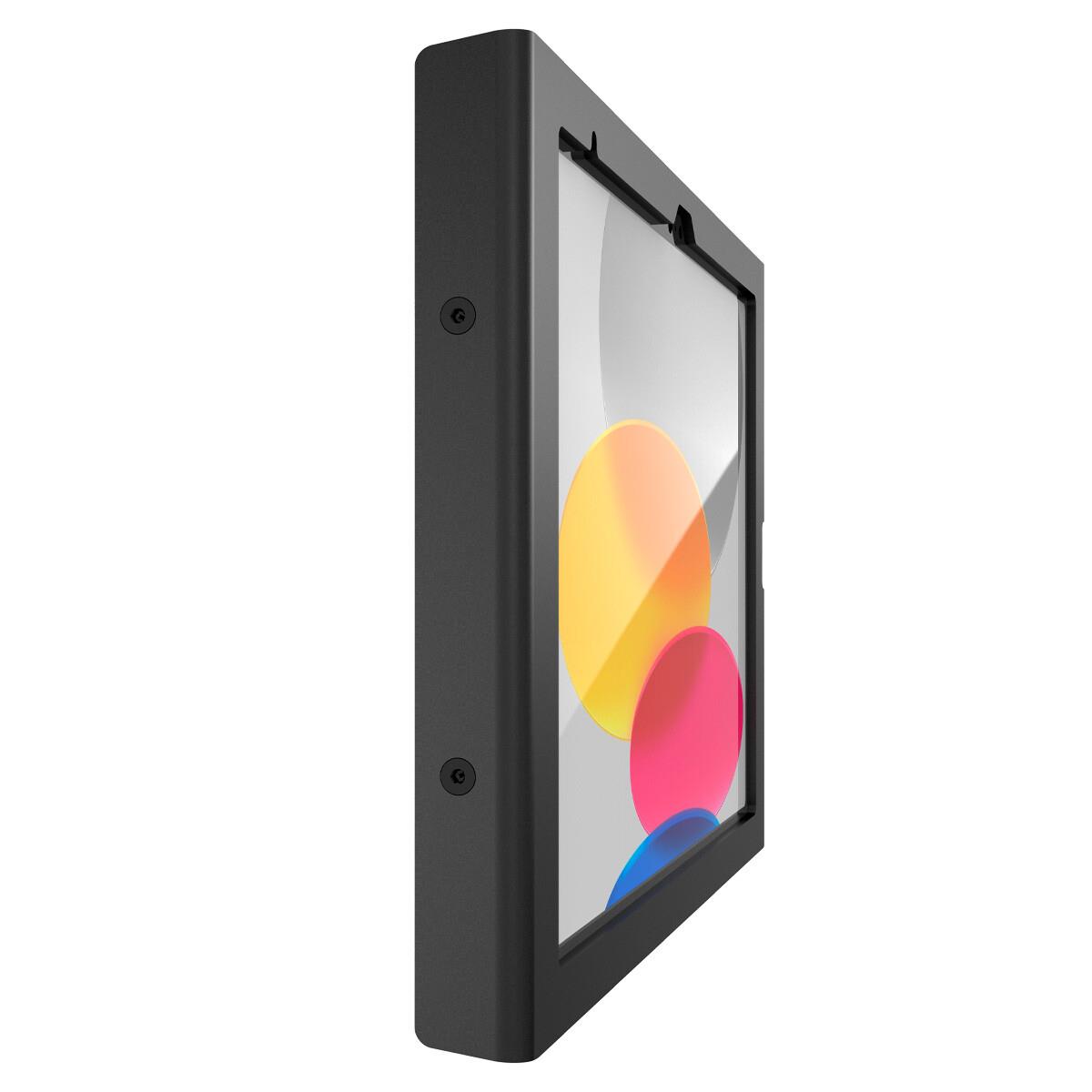 iPad 10.9in 10th Gen, VESA Mast Counter Stand + Swell Secured Enclosure Wall Mount - Black