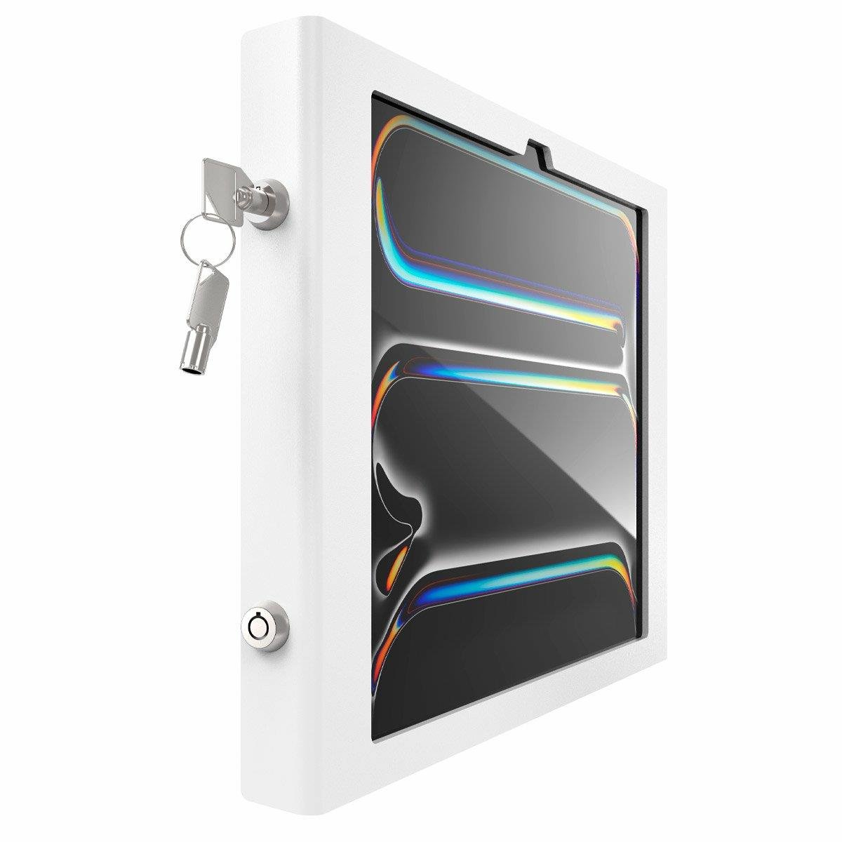 Apex Secured Enclosure Wall Mount for iPad Pro M4 11in (2024) - White