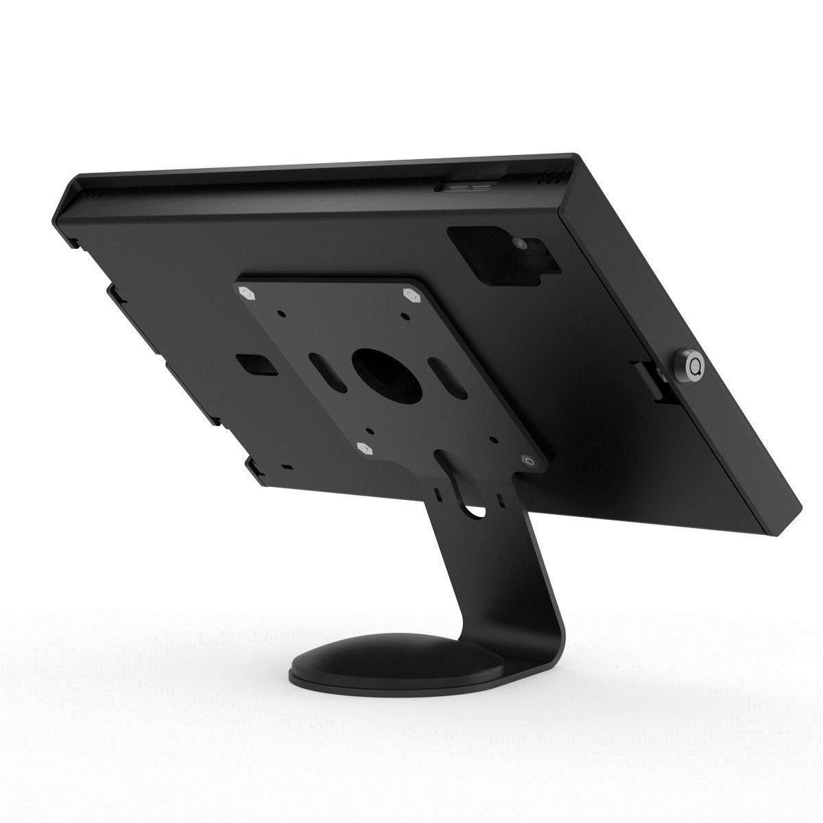 iPad Air M2 11in (2024), VESA Fixed 45 Degree Core Counter Stand or Wall Mount + Apex Secured Enclosure Wall Mount - Black