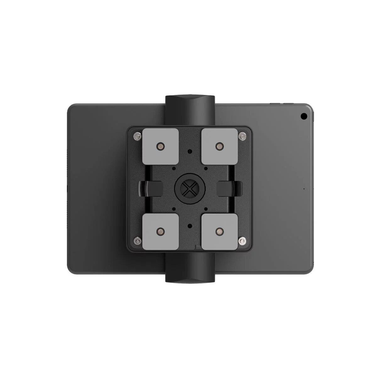 Glass Mount Bracket with Security Slot + Universal Tablet Wall Mount - Cling VESA - Black