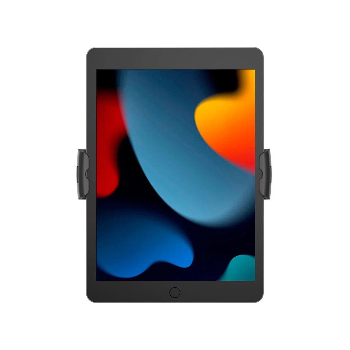 Glass Mount Bracket with Security Slot + Universal Tablet Wall Mount - Cling VESA - Black