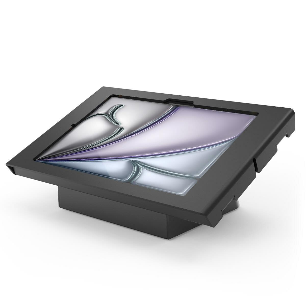 iPad Air M2 11in (2024), Kiosk & AV Capsule Stand + Apex Secured Enclosure Wall Mount - Black