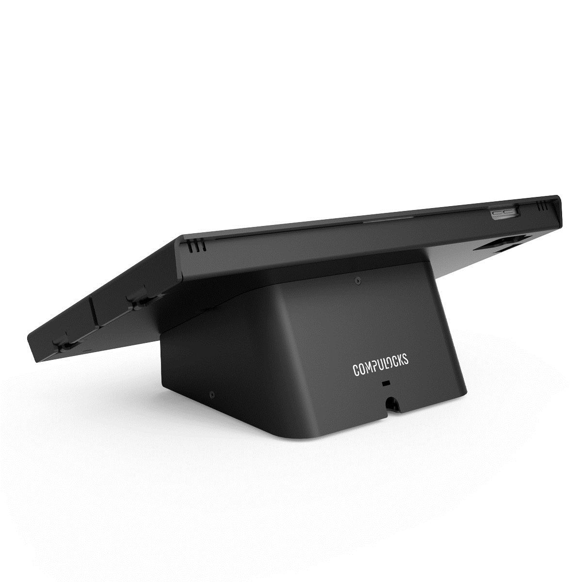 iPad Air M2 13in (2024), Kiosk & AV Capsule Stand + Apex Secured Enclosure Wall Mount - Black