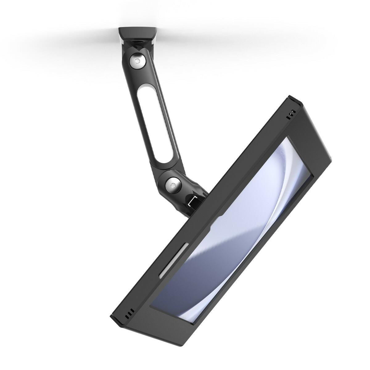 Bundle / Swing Wall Mount Arm + Swell Secured Enclosure Wall Mount (Locked With Screws) for Galaxy Tab A9+ - Black