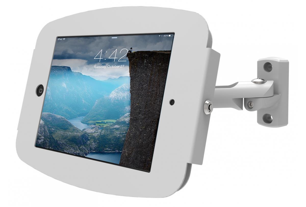 Bundle Swing Wall Mount Arm + Space Enclosure for iPad Pro 11in (1st - 4th gen) - White