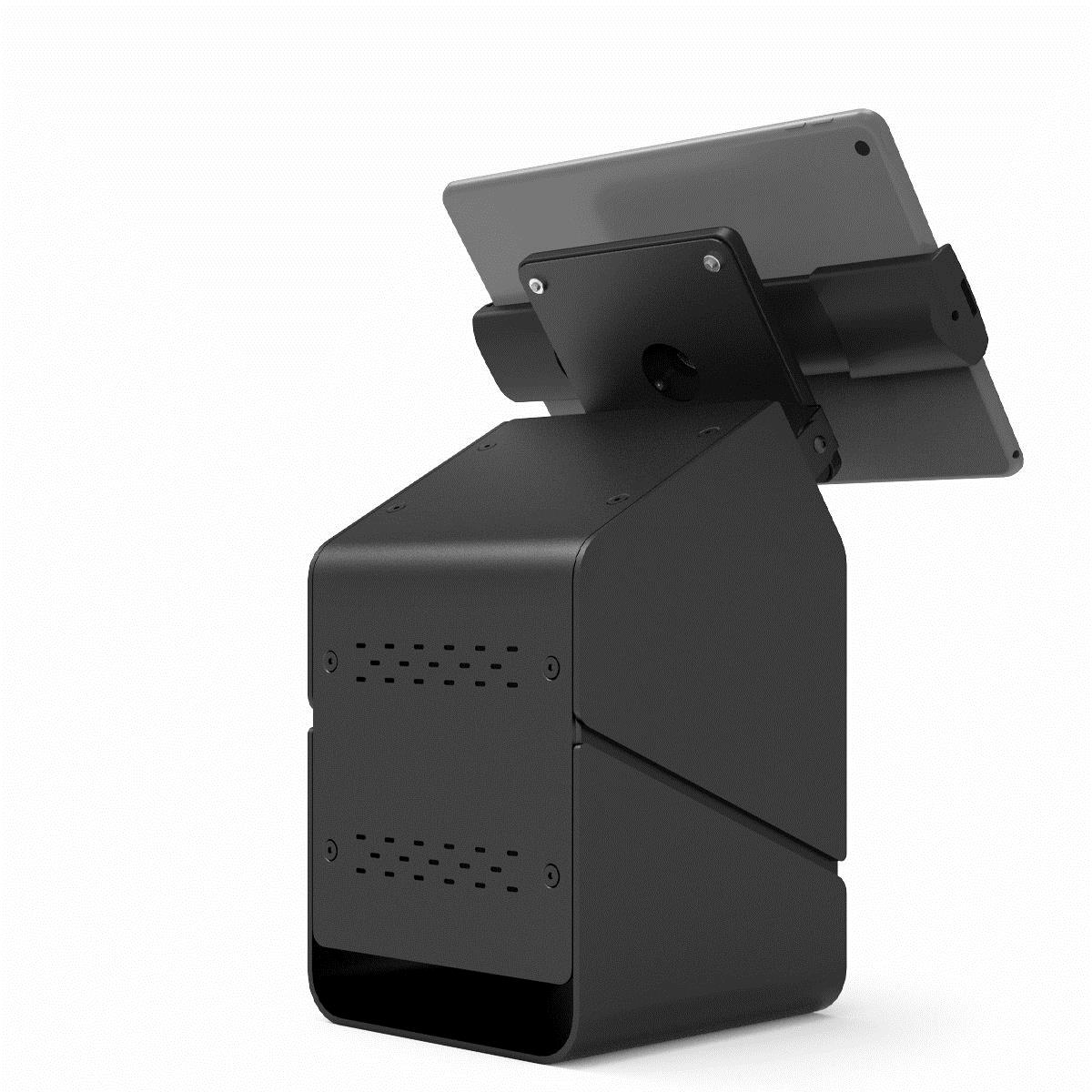 Universal Cling Mount and Tablet Printer Kiosk - Black
