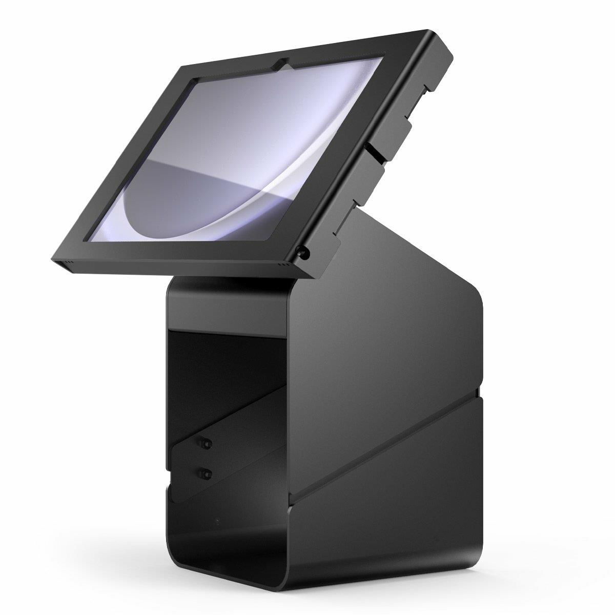 Apex Enclosure Tablet Printer Kiosk for Galaxy Tab S9+/S9FE+/S10+ 12.4in - Black