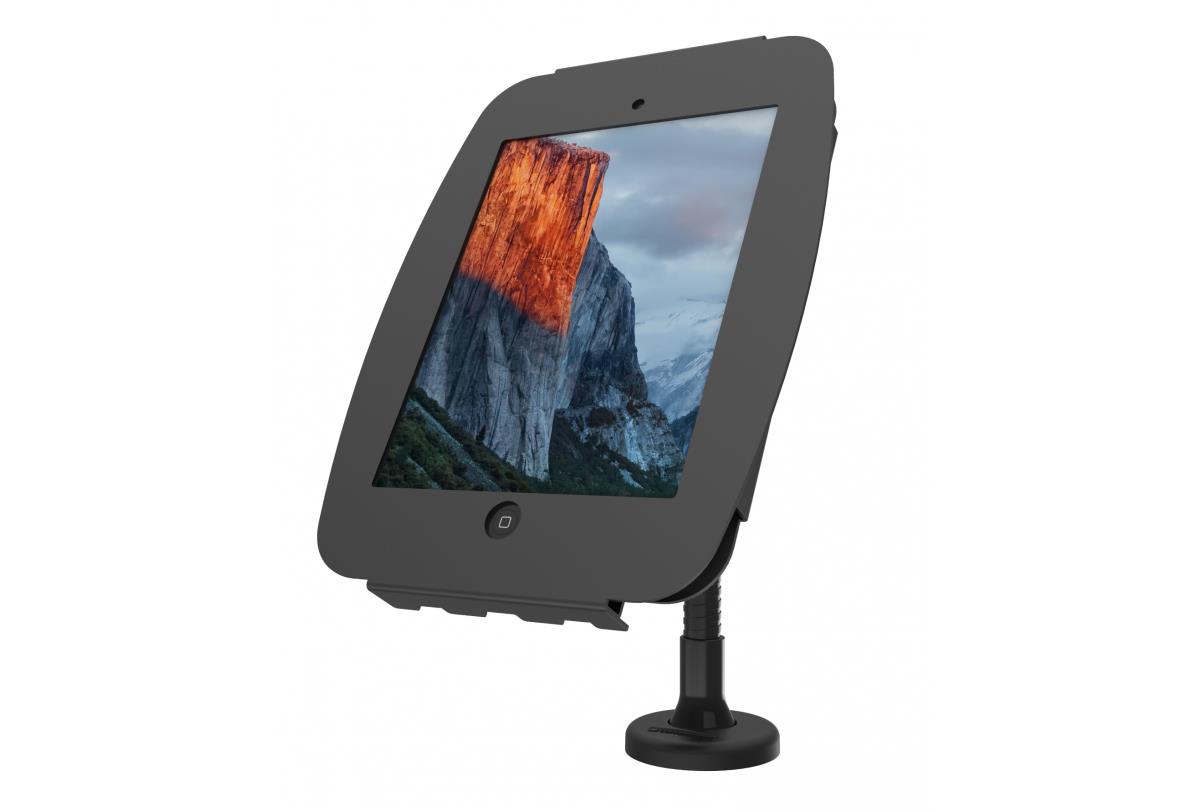 Flex Counter Top + Space Enclosure For iPad 10.2in 7-9th Gen (2019-2021) - Black