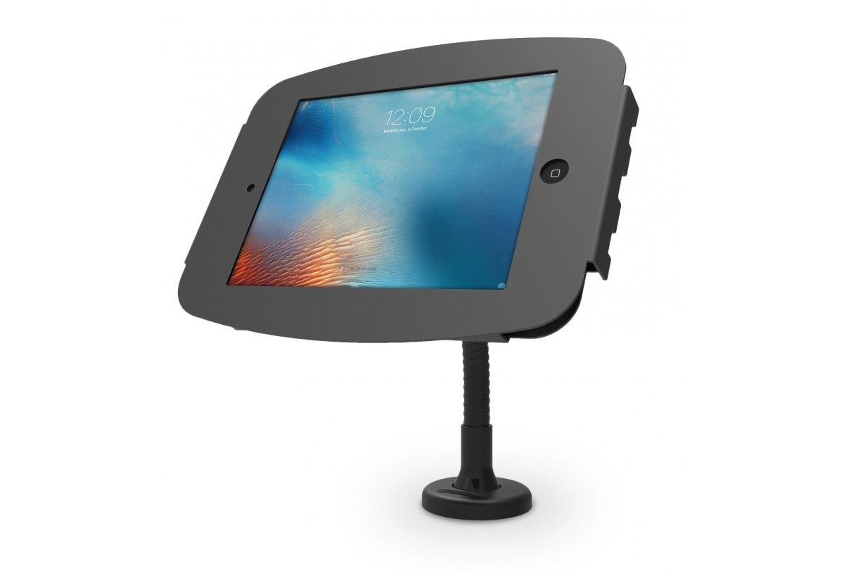 Flex Counter Top + Space Enclosure For iPad 10.2in 7-9th Gen (2019-2021) - Black