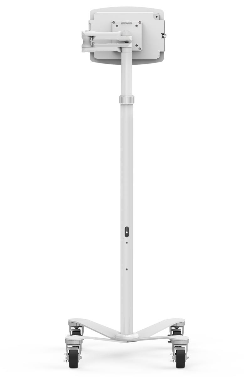 Rolling Rise Stand Extended + Space, Enclosure for iPad Mini 8.3in (6th gen) - White