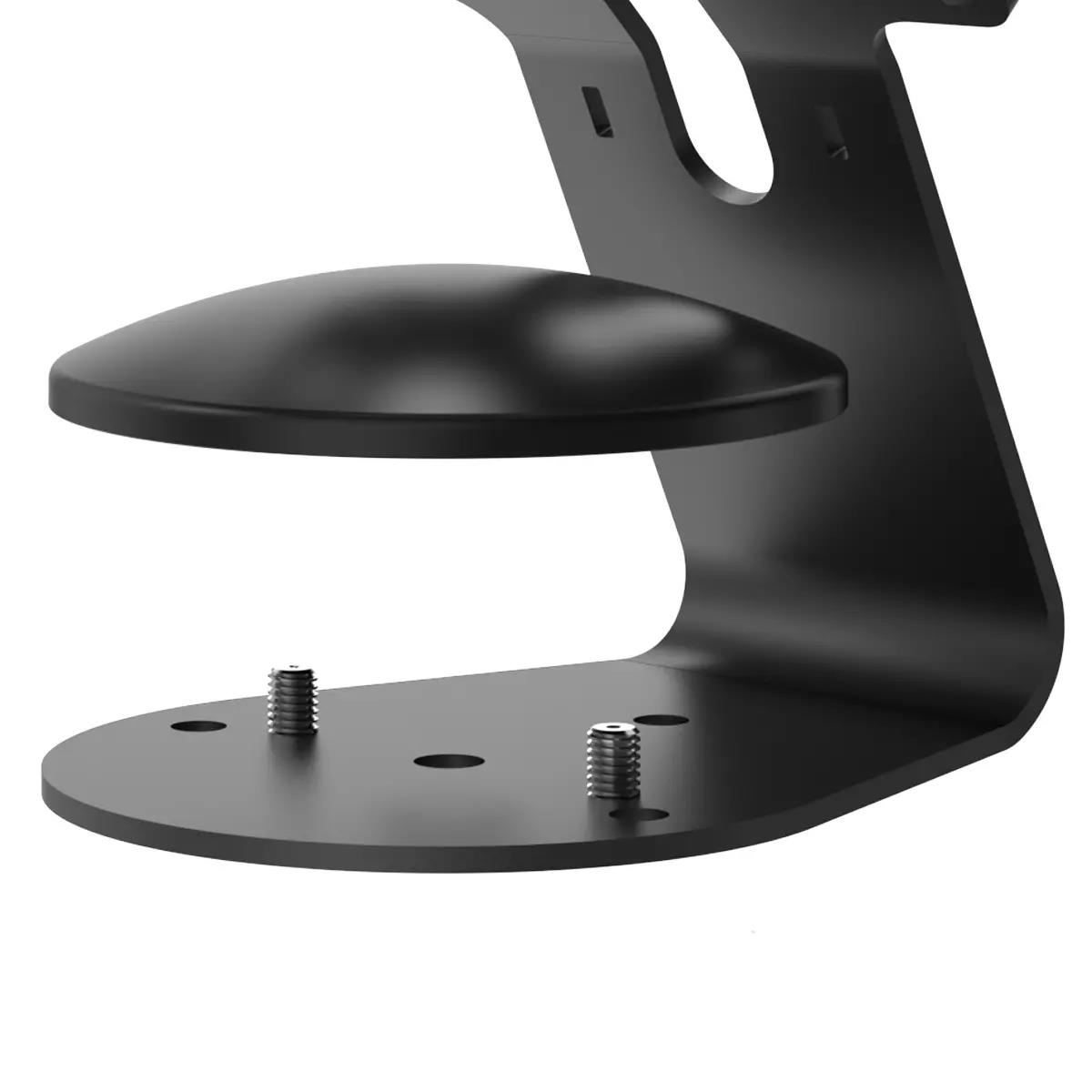 VESA Fixed 45 Degree Core Counter Stand or Wall Mount + Space, Enclosure for iPad Mini 8.3in (6th Gen) - Black