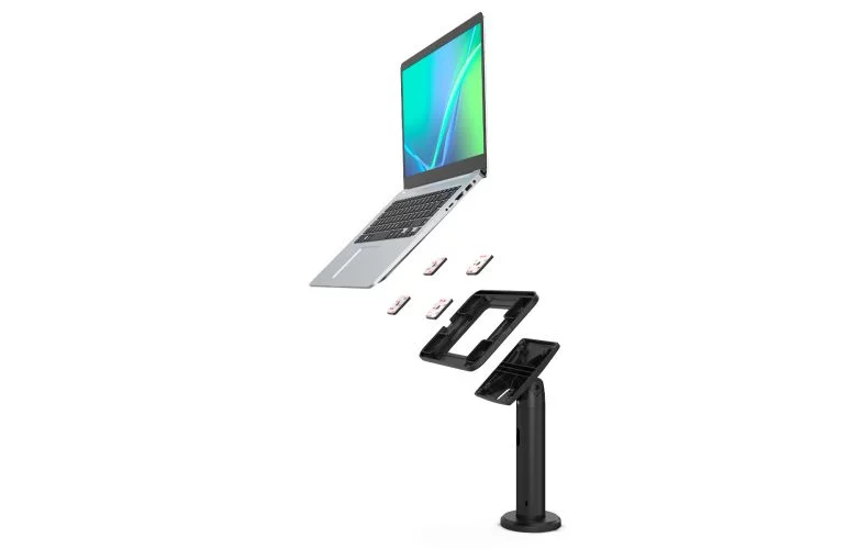 Rise Stand, 8in/ 20cm + IT Mount Universal Plate - Black