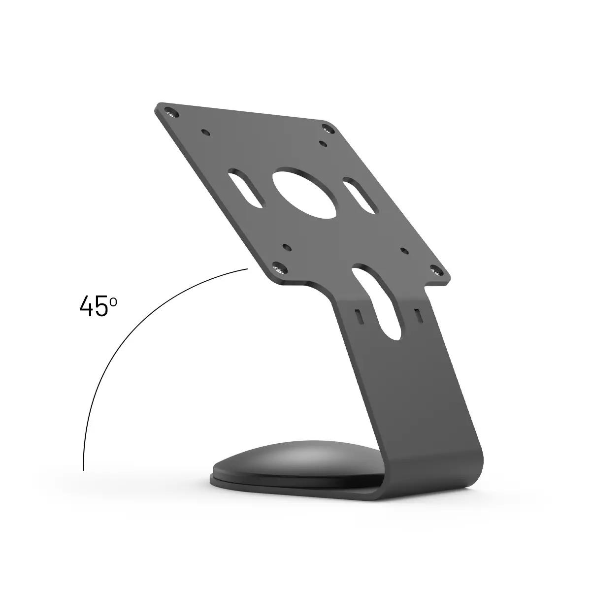 Bundle / VESA Fixed 45 Degree Core Counter Stand or Wall Mount + Space, Enclosure for iPad Pro 11in (1st - 4th gen) - Black