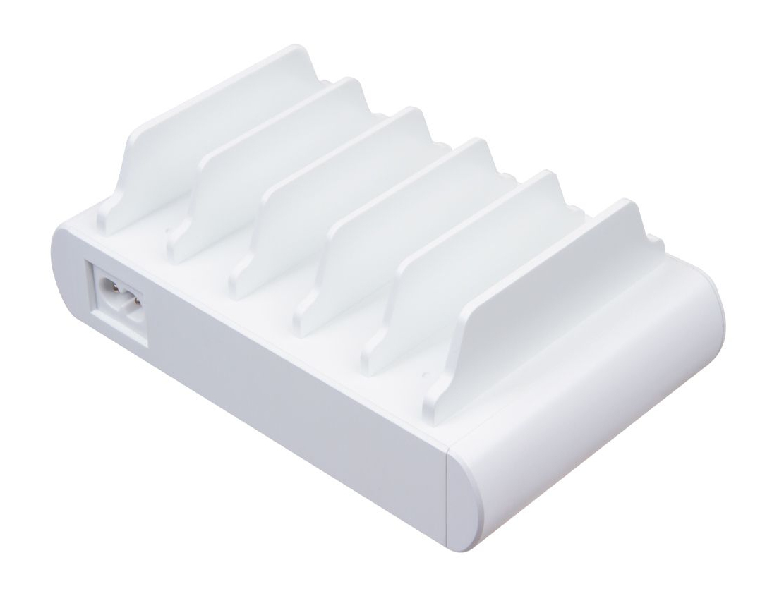 USB and USB-C 5-Port Multiple Tablet Charging Station - EU Plugs