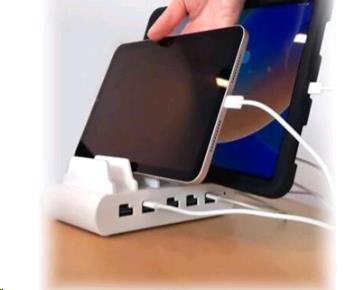 USB and USB-C 5-Port Multiple Tablet Charging Station - UK Plugs