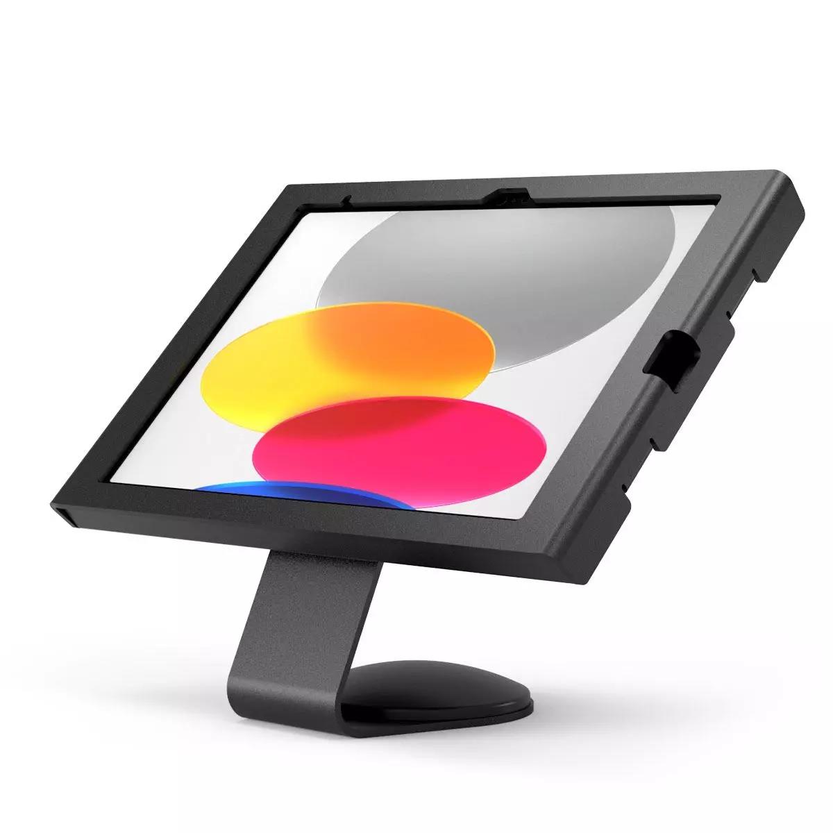 Bundle / VESA Fixed 45 Degree Core Counter Stand or Wall Mount + Swell Secured Enclosure Wall Mount for iPad 10.9in 10th Gen - Black