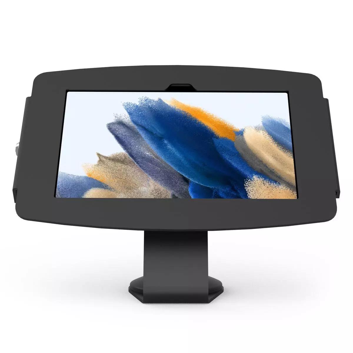 Bundle / VESA Fixed 45 Degree Core Counter Stand or Wall Mount + Space, Enclosure for Galaxy Tab A7 Lite 8.7in - Black