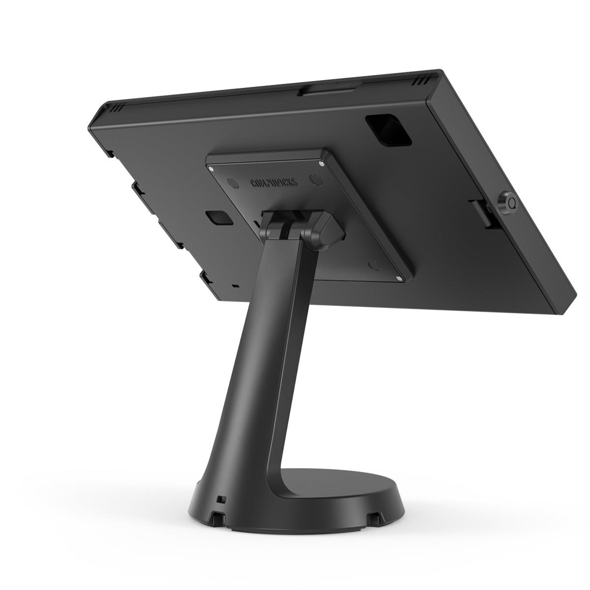 Bundle / VESA Mast Counter Stand + Apex Secured Enclosure Wall Mount for Galaxy Tab S9/S9 FE 10.9in - Black