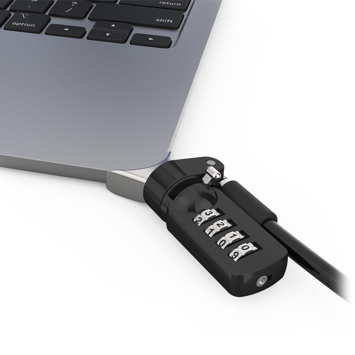 Ledge Lock Adapter for MacBook Air 15in M2 with CL37 - Silver/ Black