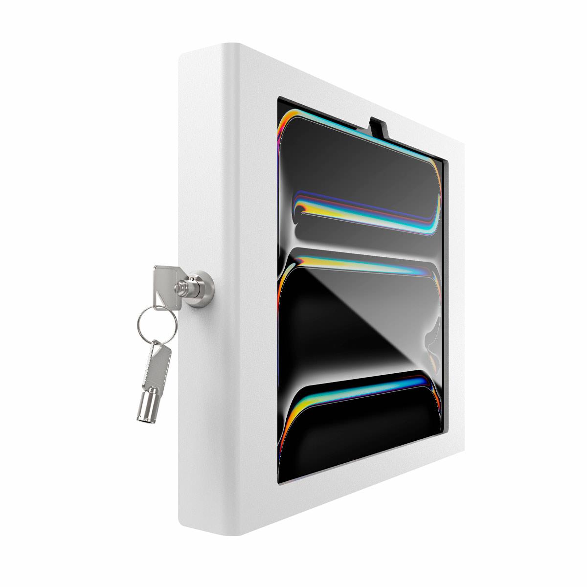 Apex Secured Enclosure Wall Mount for iPad Pro M4 11in - White