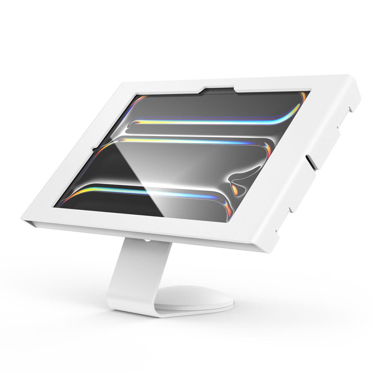 Bundle / VESA Fixed 45 Degree Core Counter Stand or Wall Mount + Apex Secured Enclosure Wall Mount for iPad Pro M4 11in - White
