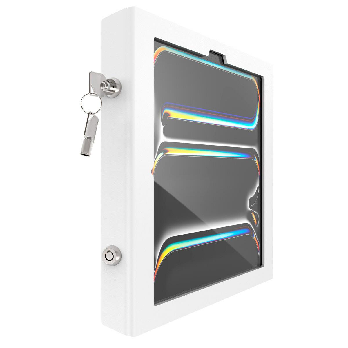 Bundle / BrandMe Floor Stand + Apex Secured Enclosure Wall Mount for iPad Pro M4 11in - White