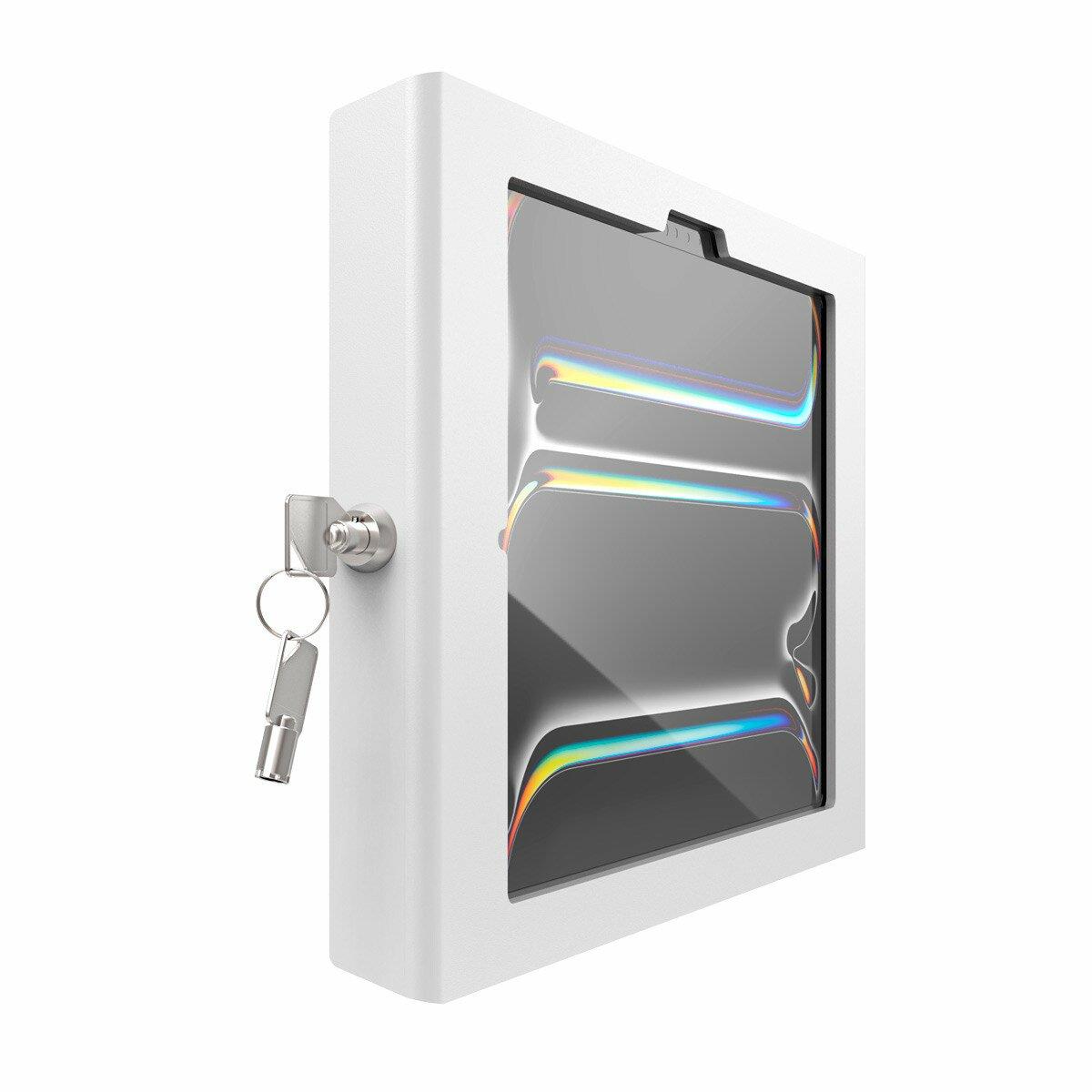 Bundle / Rolling Floor Stand + Apex Secured Enclosure Wall Mount for iPad Pro M4 11in - White