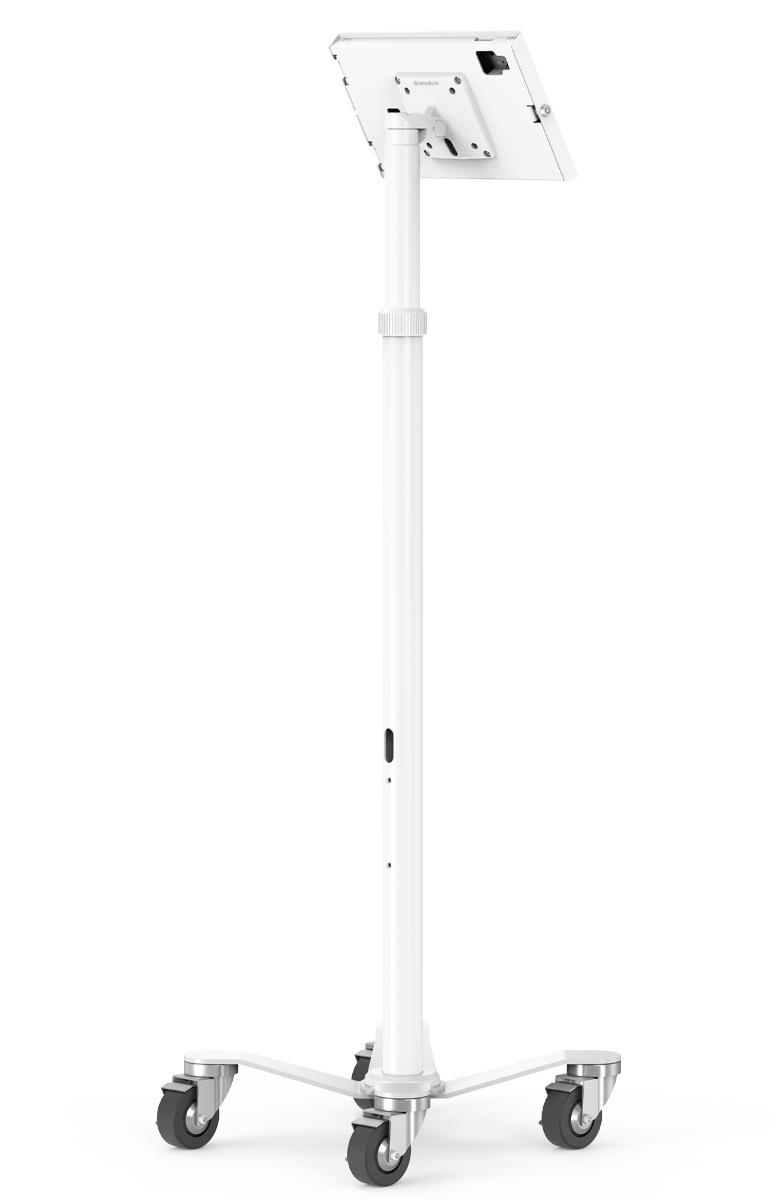 Bundle / Rolling Floor Stand + Apex Secured Enclosure Wall Mount for iPad Pro M4 11in - White
