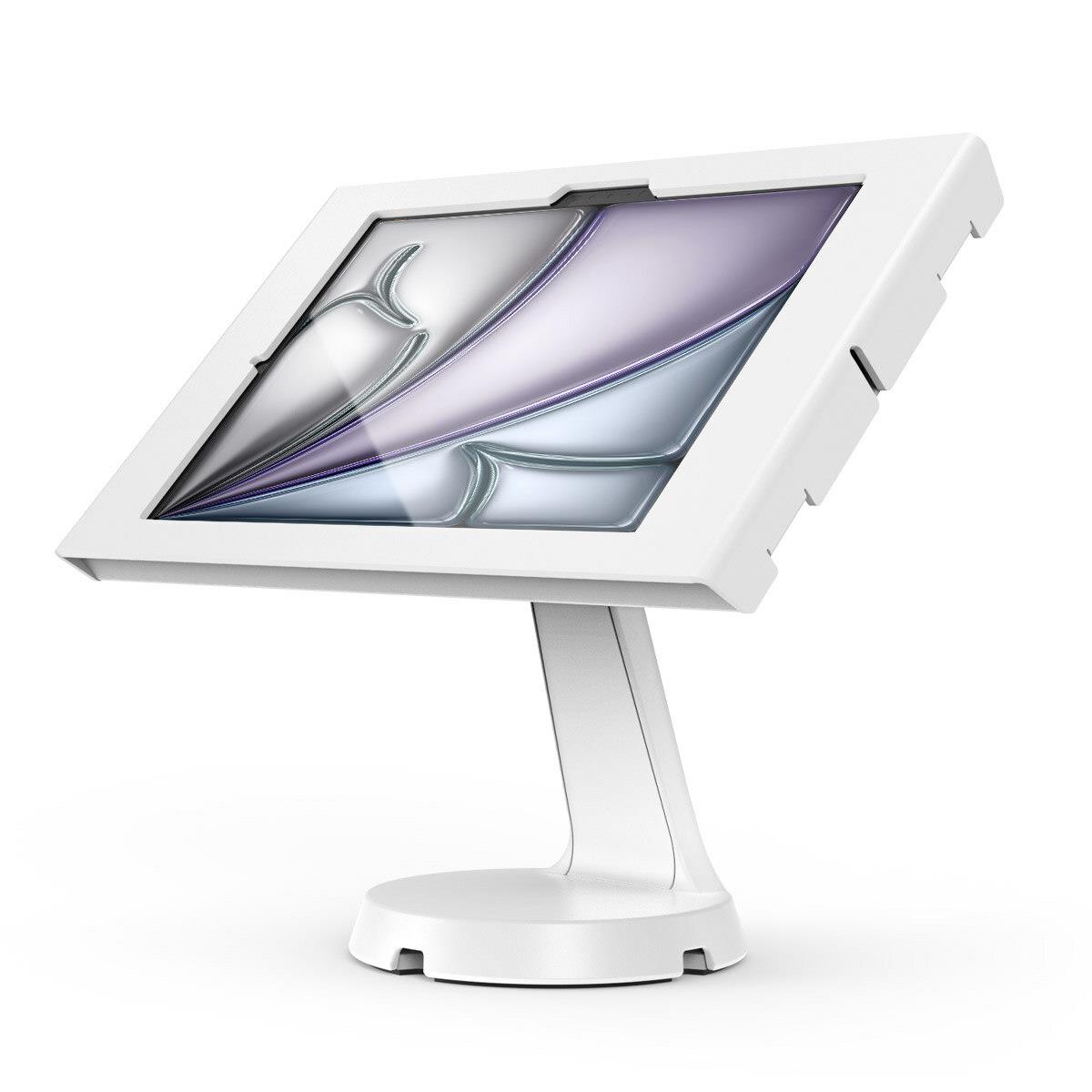 Bundle / VESA Mast Counter Stand + Apex Secured Enclosure Wall Mount for iPad Air M2 & M3 11in - White