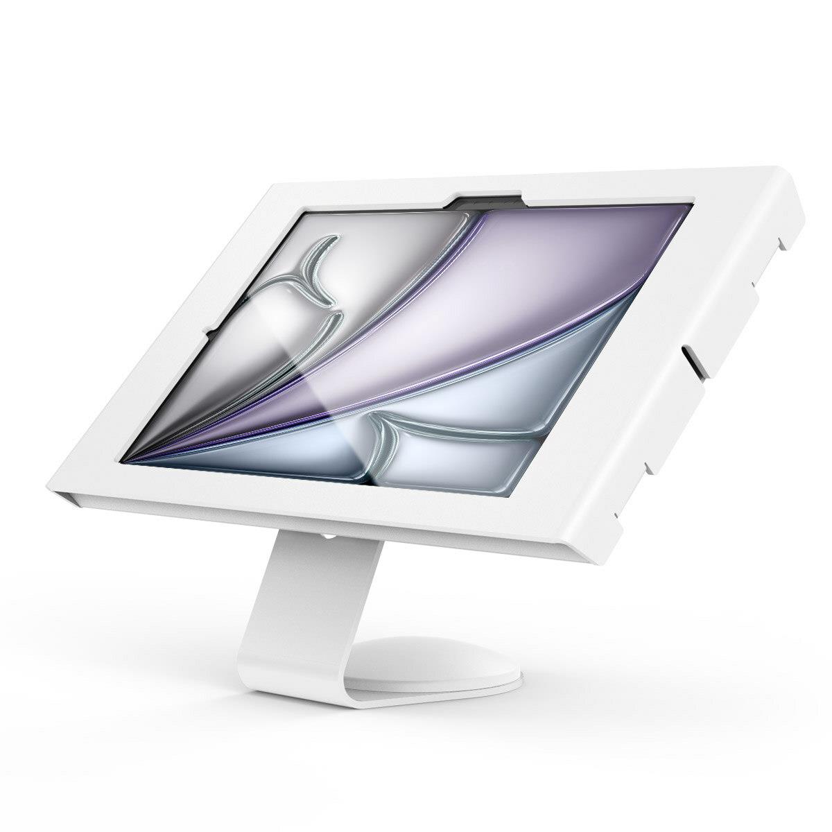 Bundle / VESA Fixed 45 Degree Core Counter Stand or Wall Mount + Apex Secured Enclosure Wall Mount for iPad Air M2 & M3 11in - White