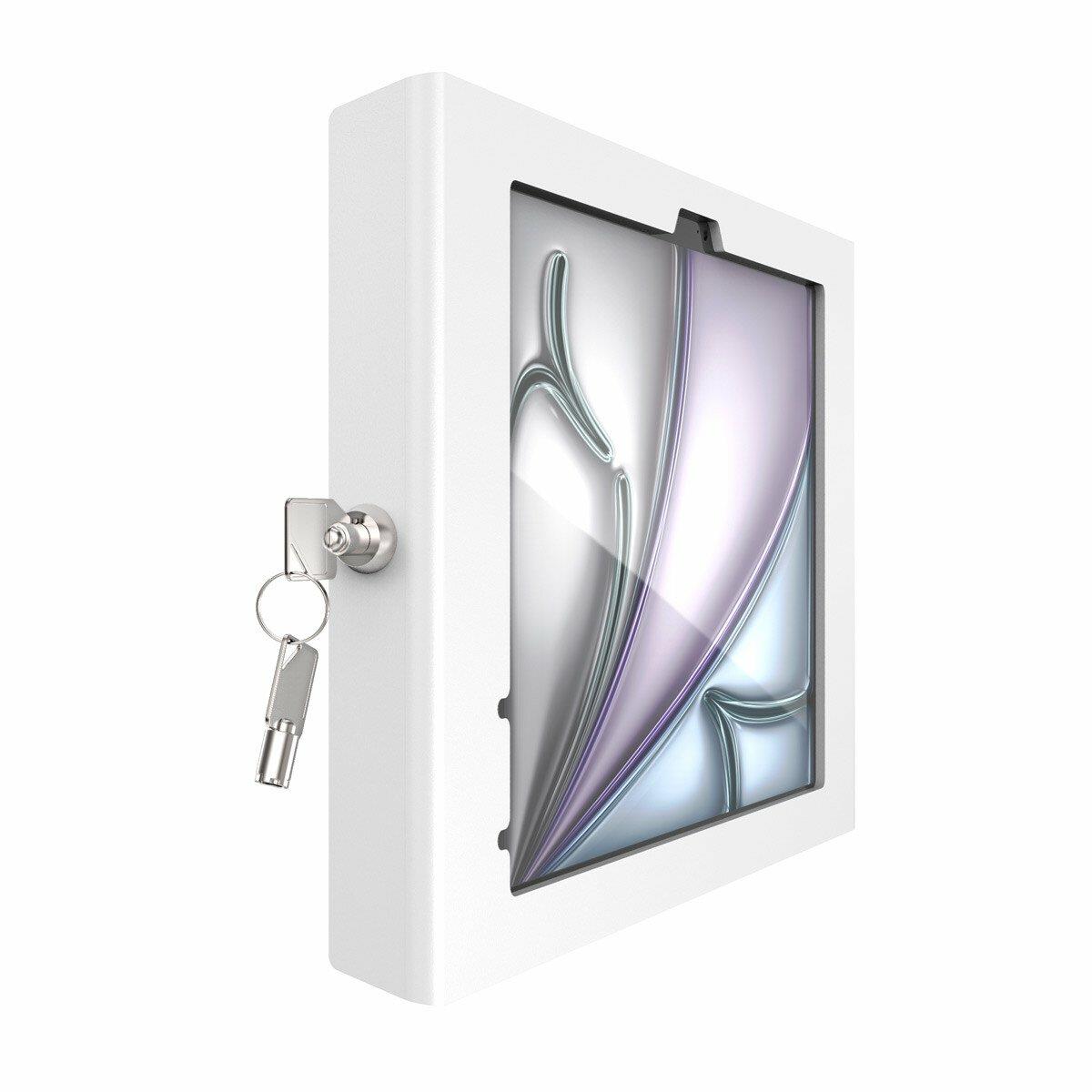 Bundle / Rise Stand, 8in/ 20cm + Apex Secured Enclosure Wall Mount for iPad Air M2 & M3 11in - White