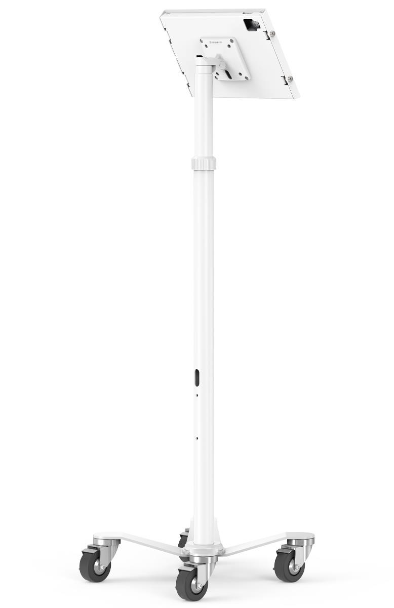 Bundle / Rolling Floor Stand + Apex Secured Enclosure Wall Mount for iPad Pro M4 13in (2024) - White