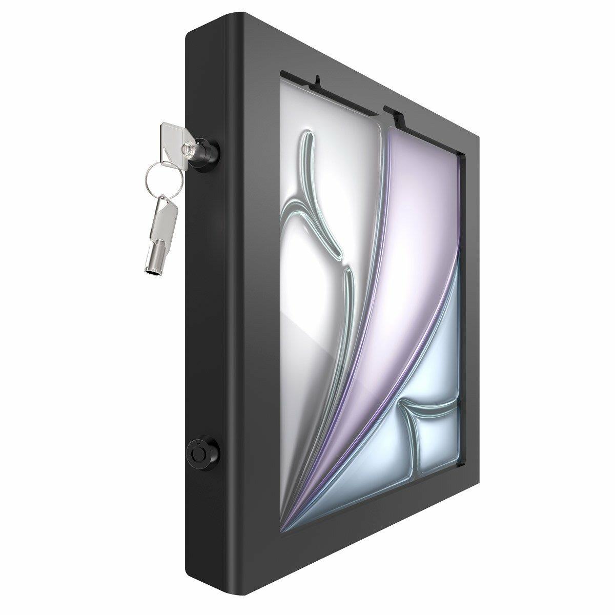 Bundle / Rise Stand, 4in/ 10cm + Apex Secured Enclosure Wall Mount for iPad Air M2/M3 13in (2024) - Black