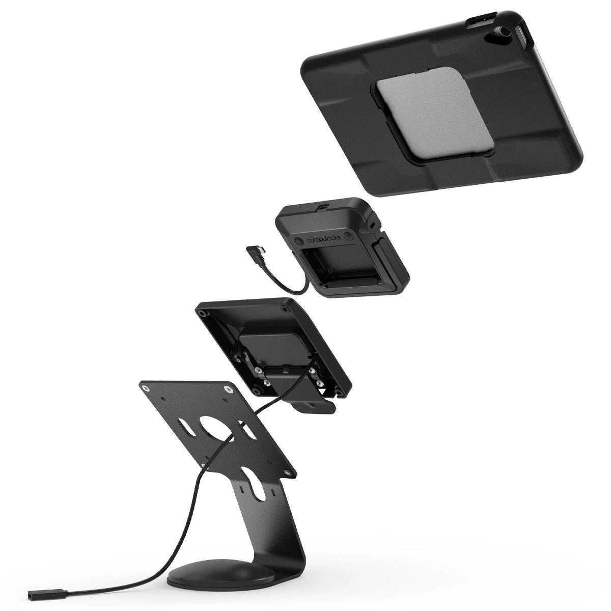 Bundle / VESA Fixed 45 Degree Core Counter Stand or Wall Mount + PowerMove Core for iPad 10th-11th A16 Gen - Black