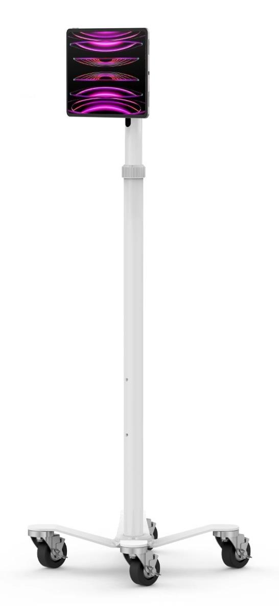 Bundle / Rolling Rise Stand + IT Mount Universal Plate - White