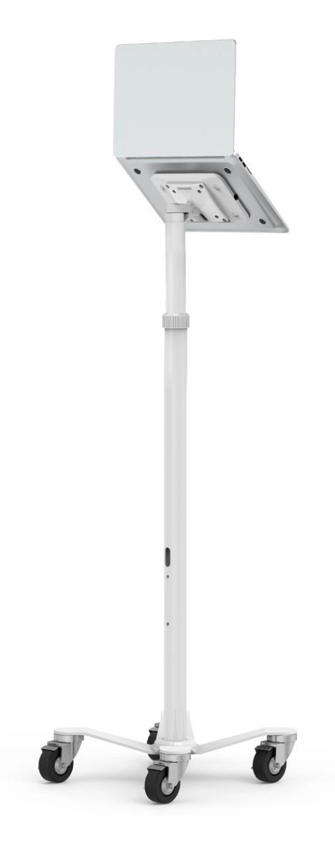 Bundle / Rolling Rise Stand + IT Mount Universal Plate - White