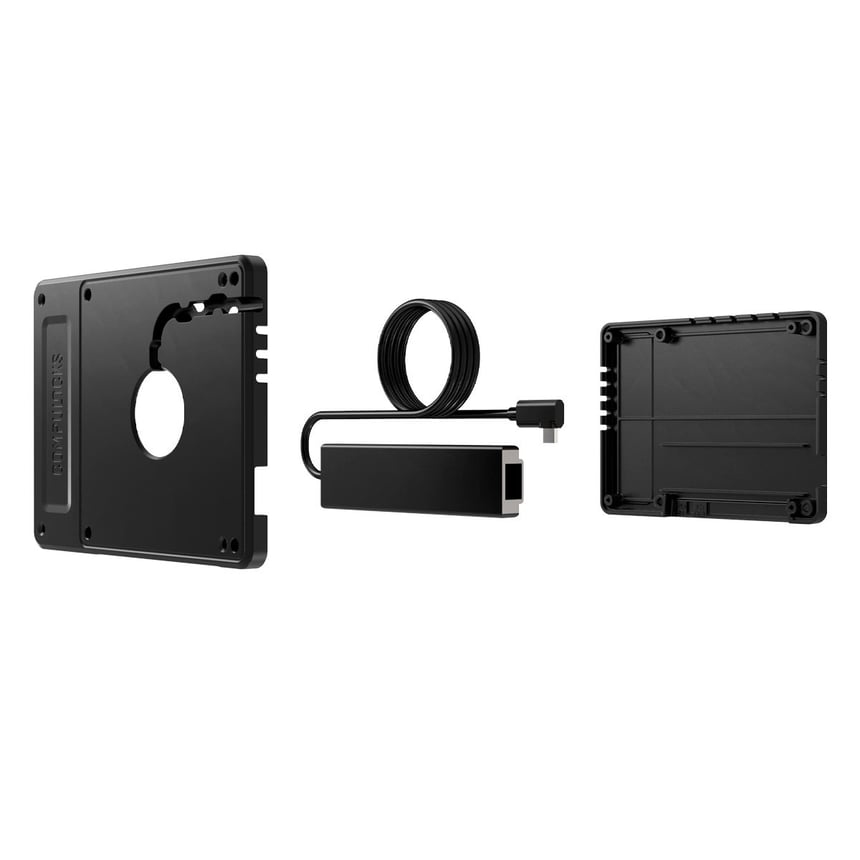 Bundle / Rise Stand, 8in/ 20cm + Space, Enclosure +Plus Hub VESA Box for Galaxy Tab A7 Lite 8.7in - Black