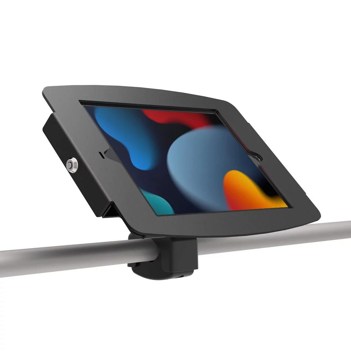Bundle / Tablet Rail Mount + Space, Enclosure for iPad 10.2in 7-9th Gen (2019-2021) - Black