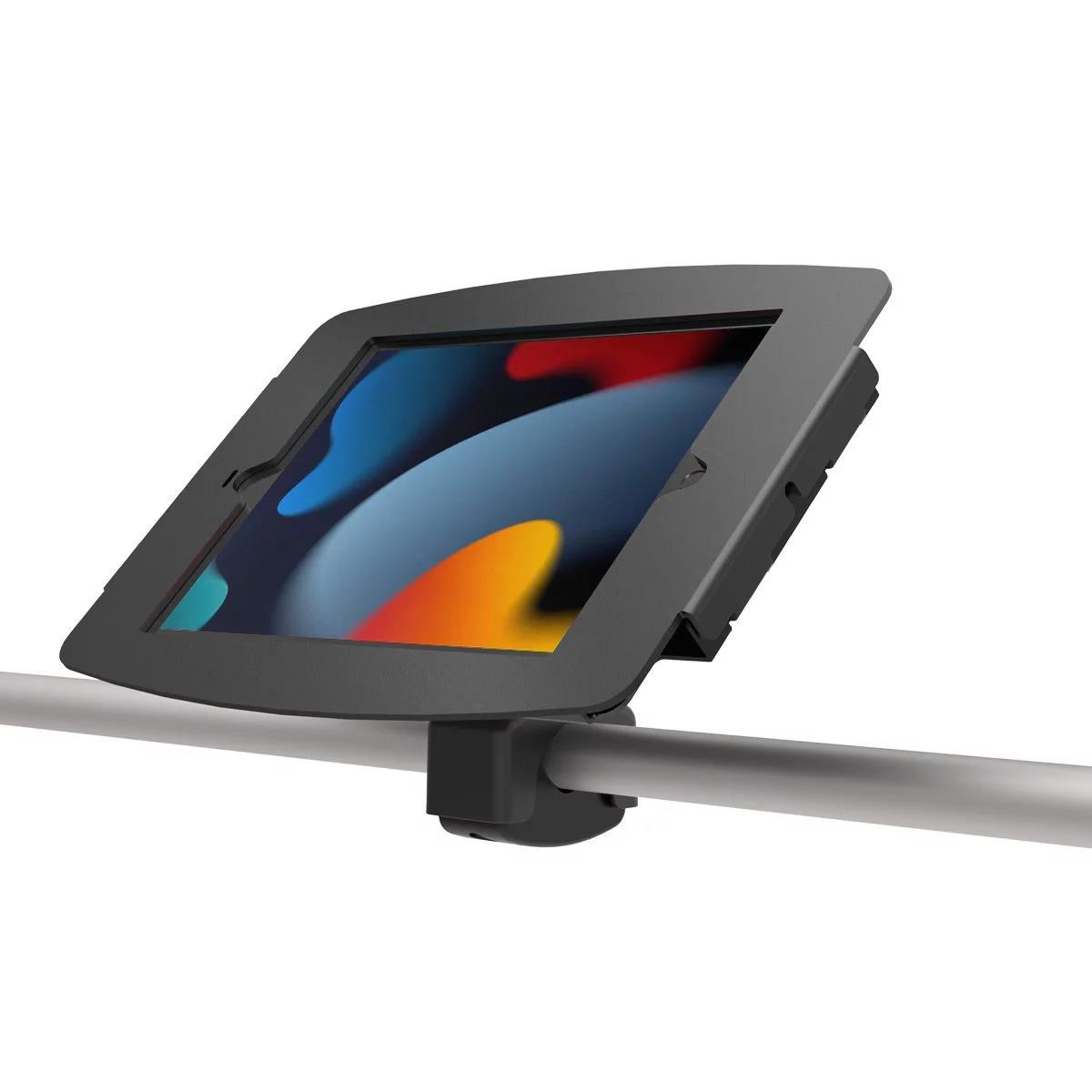 Bundle / Tablet Rail Mount + Space, Enclosure for iPad 10.2in 7-9th Gen (2019-2021) - Black