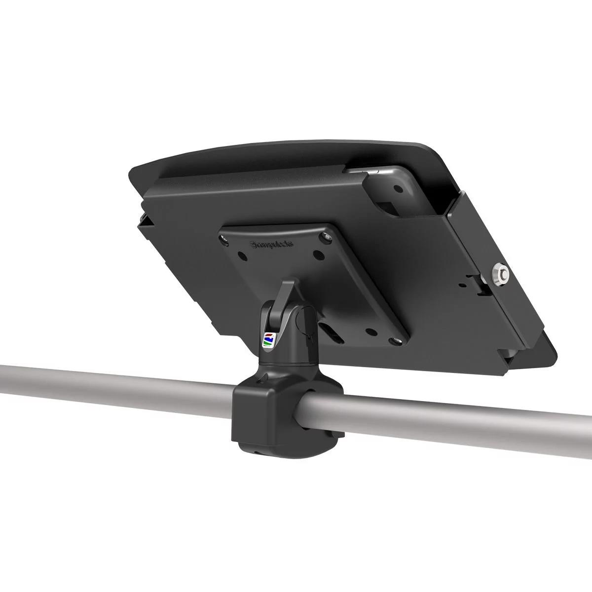 Bundle / Tablet Rail Mount + Space, Enclosure for iPad 10.2in 7-9th Gen (2019-2021) - Black