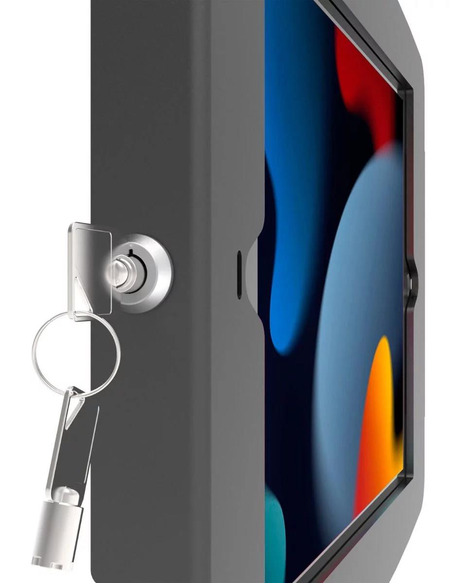 Bundle / Tablet Rail Mount + Space, Enclosure for iPad 10.2in 7-9th Gen (2019-2021) - Black