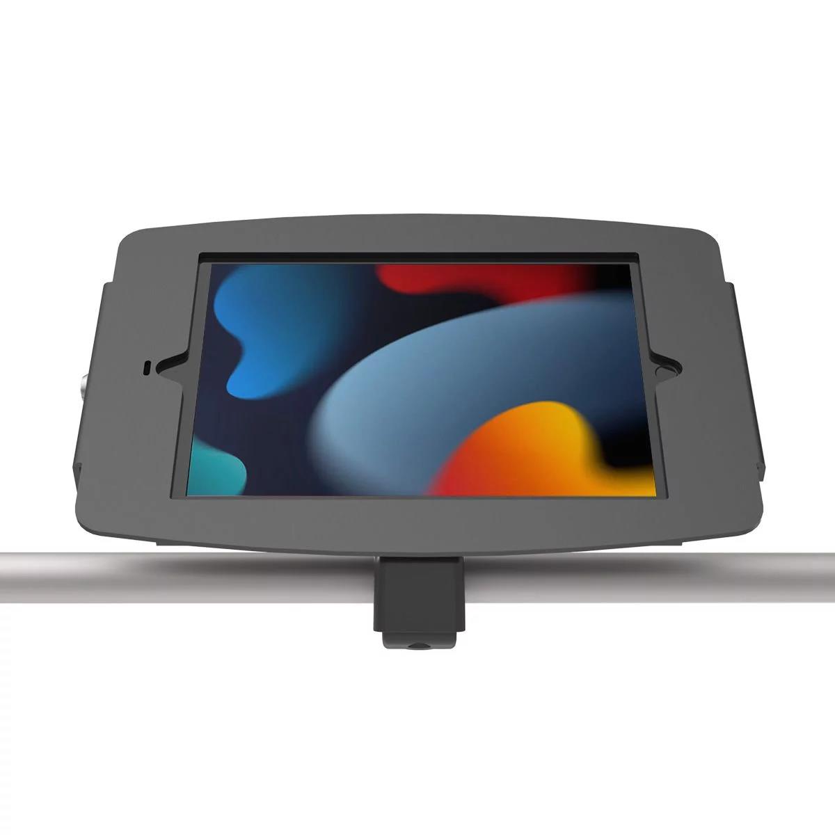Bundle / Tablet Rail Mount + Space, Enclosure for iPad 10.2in 7-9th Gen (2019-2021) - Black