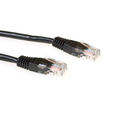 Cable Utp Cat5e Black 1m
