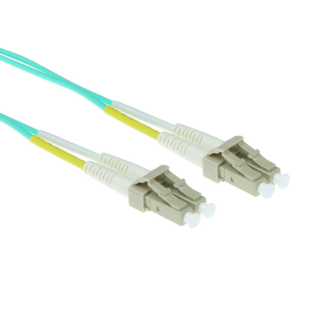 Fiber Patch Cable Duplex With Lc Connectors Lszh Multimode 50/125 Om3 4m
