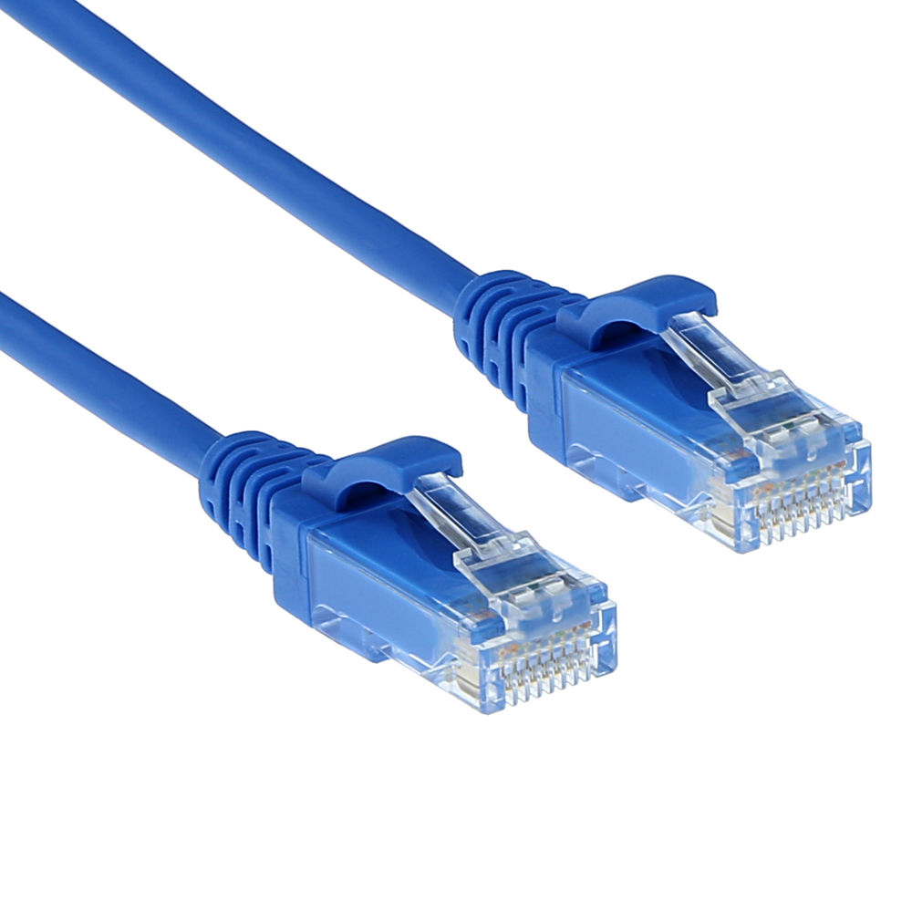 Slimline Patch Cable - CAT6 - U/UTP - 2m - Blue